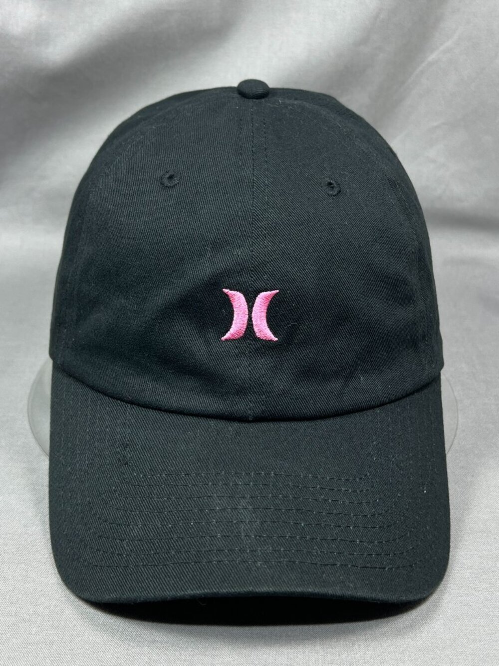 Hurley Womens Mom Hat Baseball Black Pink Adjustable Snapback Relaxed Dad Cap